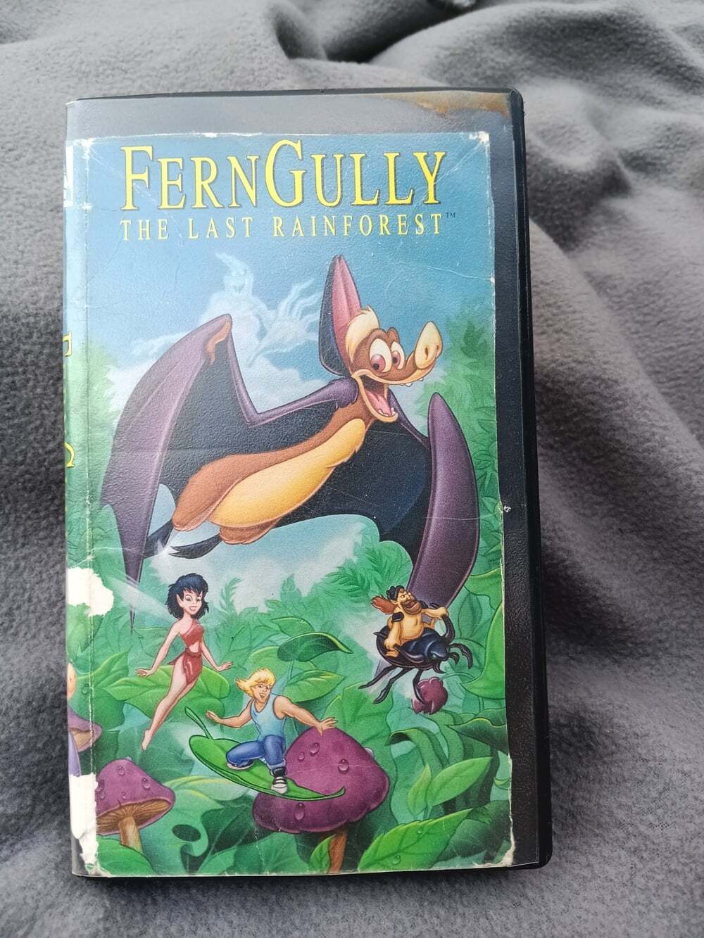 Ferngully The Last Rainforest VHS 1992 Blockbuster Rental Tape Tested